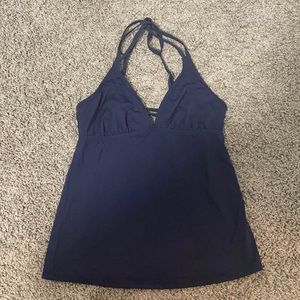 Athleta swim tankini top navy size M